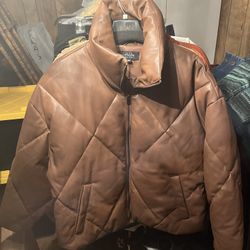 Brown Leather Jacket 
