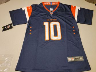Denver Broncos bo nix womens blue large, large New With Tags Sewn And Stitched