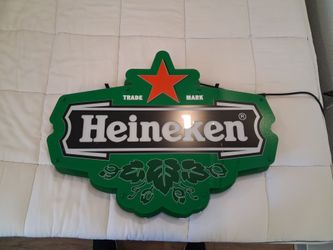 Heineken beer sign bar