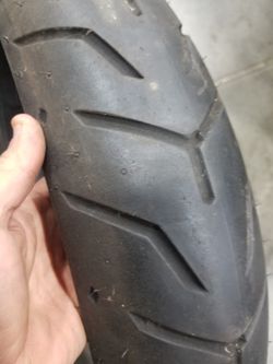 Used motorcycle tire
