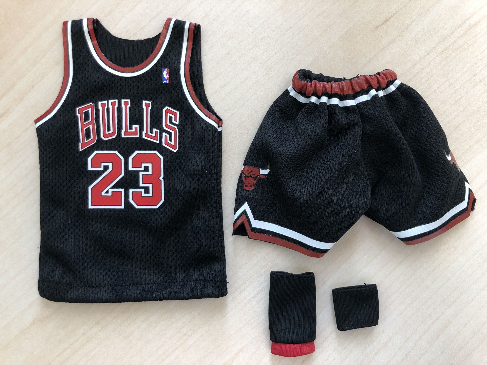 Custom 1/6 scale Black Jersey MJ 23 Chicago Bulls Fits Enterbay Figure Doll
