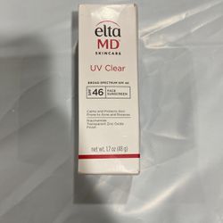 Elta MD Skincare SPF46 ( CLEAR ) UV Facial Sunscreen 1.7oz New Open Box Exp 5/26