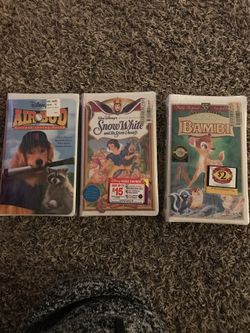 Air bud, Sw & 7 dwarfs,Bambi VHS *sealed