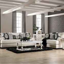 Brand New Ivory Sofa and Loveseat Set - Made In USA 🇺🇸 