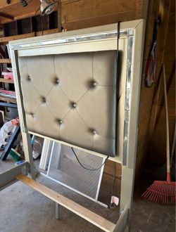 Twin bed with LED light
