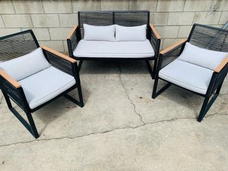 Rattan Rope Patio Set