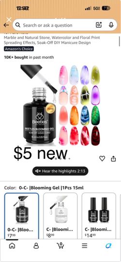 Blooming gel for nail Art