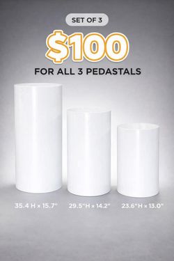 3 Piece Cylinder Set