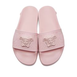 Versace Pink Medusa Slides