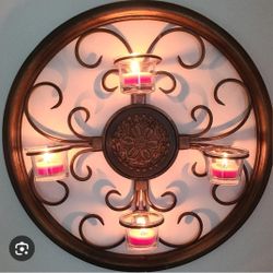 Wall candle holder decorations with the candles
