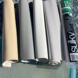 59 Piece Vinyl Sheets For Craftingl Also Rolls Of Vinyl And Embroidery Backing 