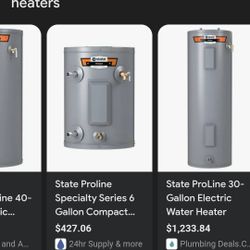 Water Heater State 6 Gallons 