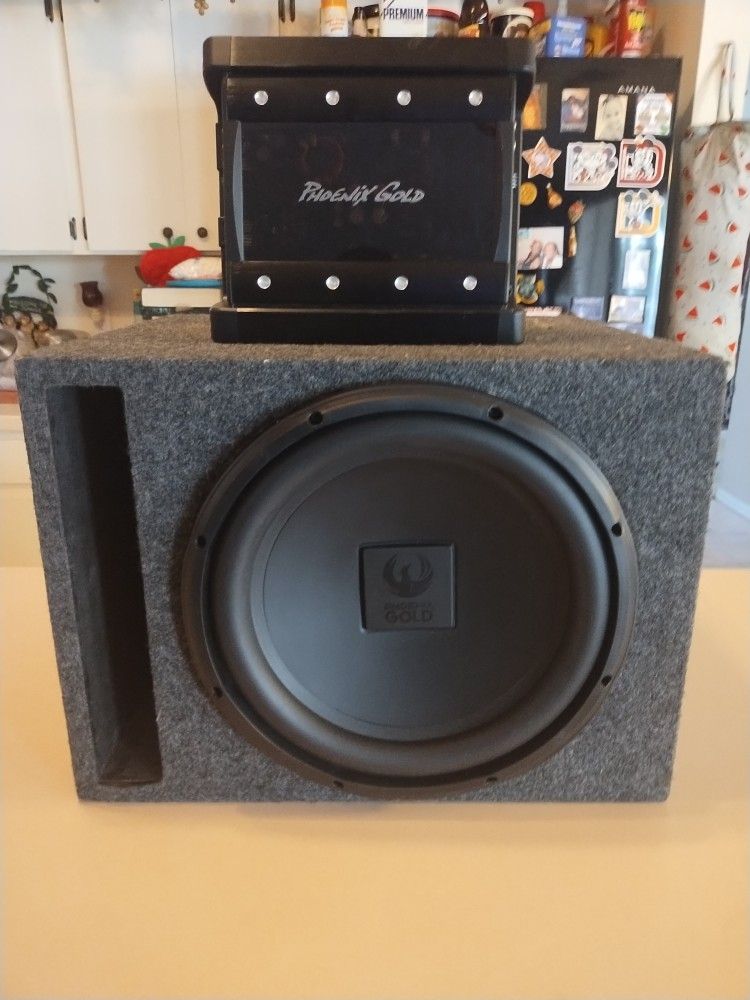 Phoenix Gold 12-in Subwoofer In Phoenix Gold Amp