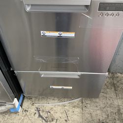 Fisher & Paykal Double Drawers Dishwasher In Stainless Steel