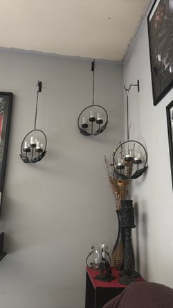 Set Of 3 Hanging Candle Holders