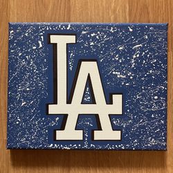Los Angeles Dodgers Hand Painted Canvas 8x10