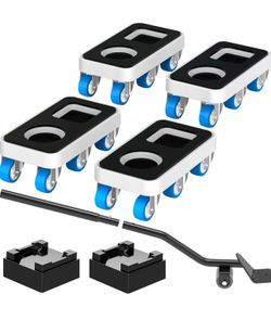 Kiss Core Furniture Dolly with Dual Groove Design: Furniture Sliders with 6 Wheels - for Various Typ