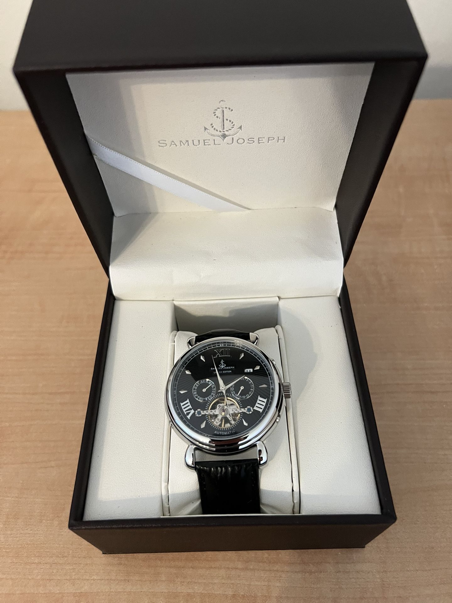 Limited Edition Samuel Joseph Automatic Steel Black Watch