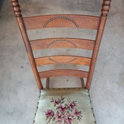 Antique  Ladder-Back  Rocking Chair