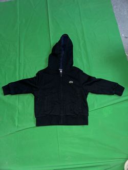 Lacoste Kids Black Zip-Up Hoodie Sz 4T