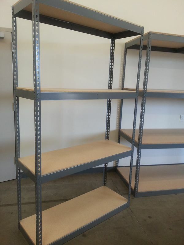 Garage Shelving 48 in W x 18 in D x 72 in H With 4 Shelf Levels New Boltless Industrial Storage Racks - Delivery & Assembly Available 