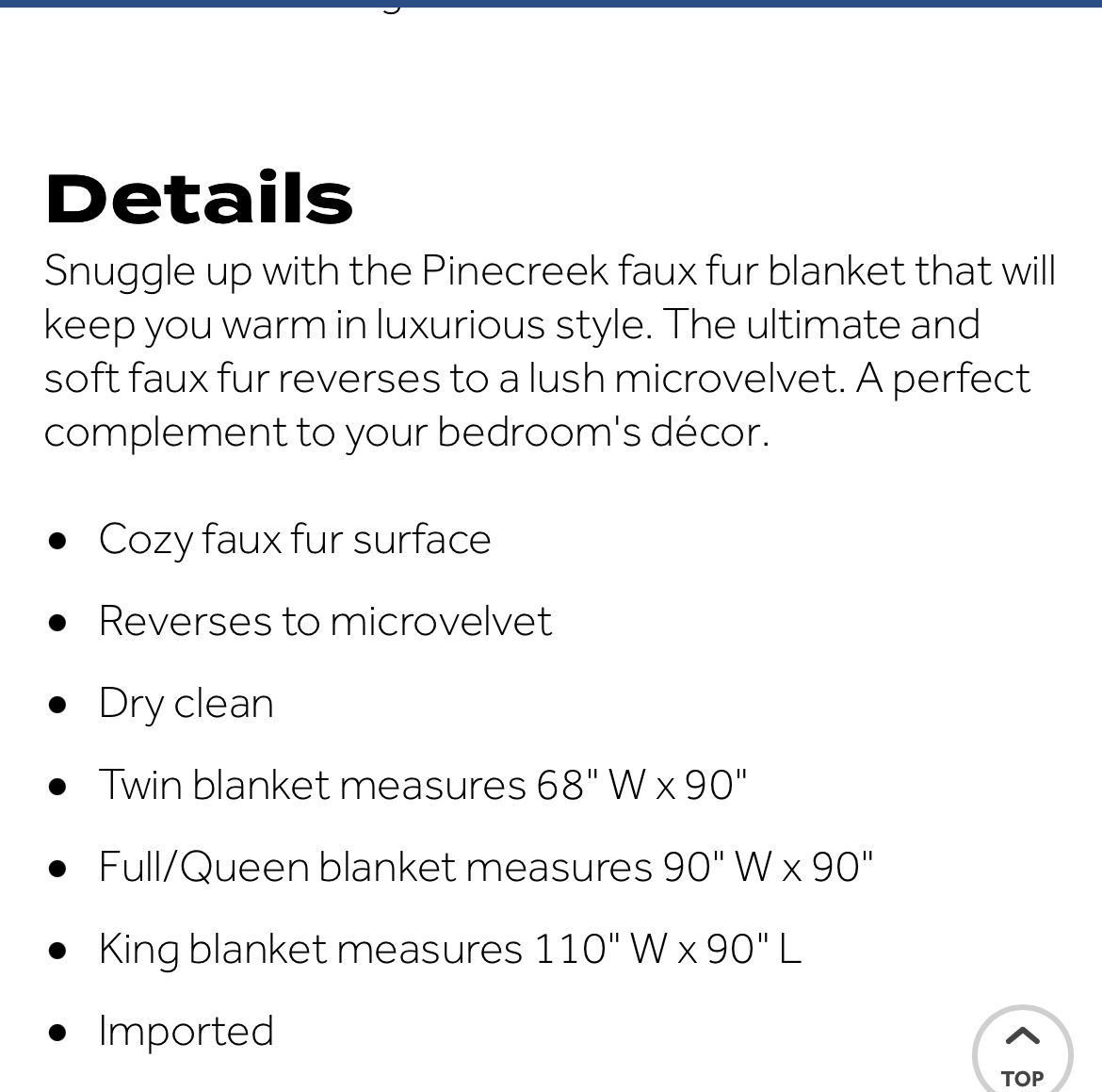 NWT Ugg Pinecreek Full/Queen Faux fur blanket 