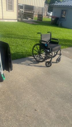 Wheelchair, walkers, bath commode, toilet rail