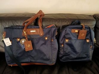 NEW!! ADRIENNE VITTADINI MATCHIBG TOTE BAG AND BACK PACK