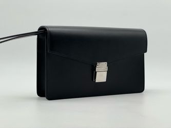 MONTBLANC MEISTERSTÜCK BLACK LEATHER HANDLE CLUTCH POUCH NEW 100% GENUINE ~$850