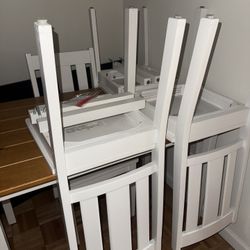 West Elm Farmhouse Table + 4 Chairs