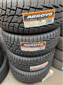 275/55/20 Arroyo AT Instaladas Y Balanciadas Gratis