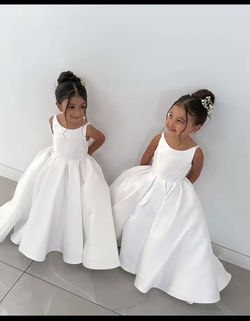 White Flower Girl Dress size 9