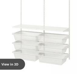 Ikea BRAND NEW Boaxel storage wall mounted system