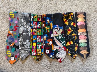 Lot of 7 Novelty Neckties