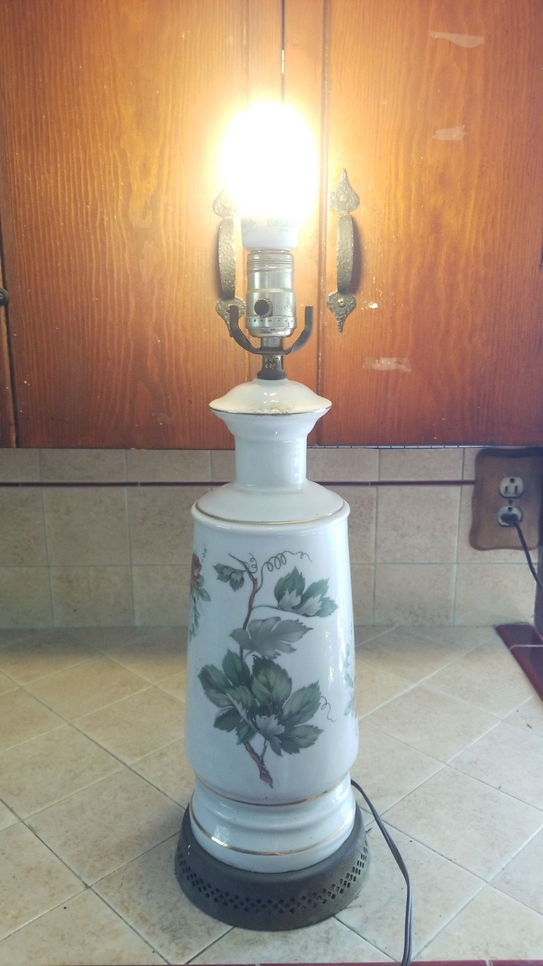Antique ceramic lamp