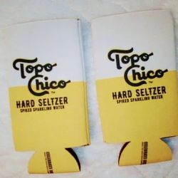 2 Topo Chico Hard Seltzer tall slim can koozies 