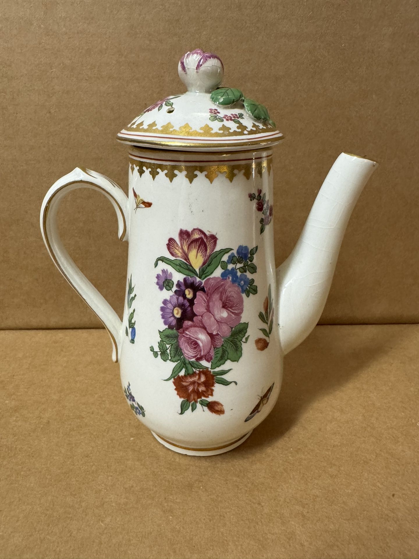 Booths England Gilman Collamore Floral Mini Coffee Pot *READ*