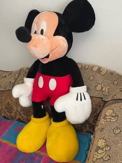 Disney Mickey Mouse Jumbo Stuffed Animal Plush Toy 40” Height:45 Inches Bought from the Disney Store, All new materials, polyester fibers, stiffener L