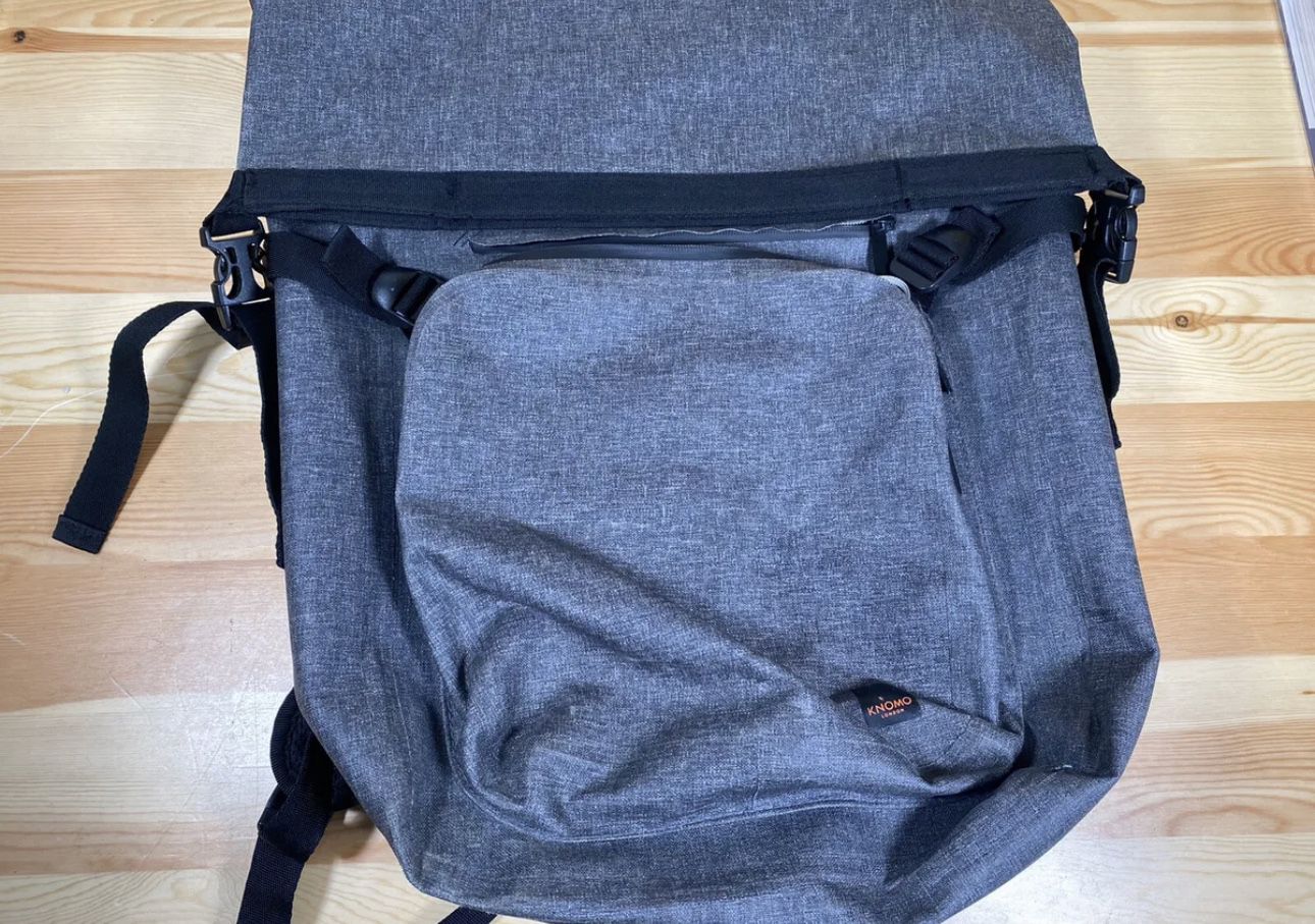 Knomo Rolltop Hamilton Waterproof Laptop Backpack Khaki "Camping 2018" 