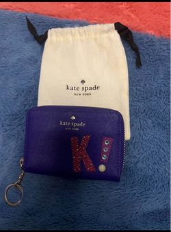 Kate Spade New York Purple Zip Coin Wallet