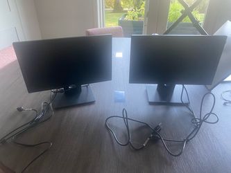 Two 17” Dell Monitors