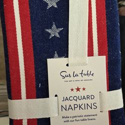 Napkins 20x20 heavy cotton, Patriotic NEW 4 SET AT 5.00EA