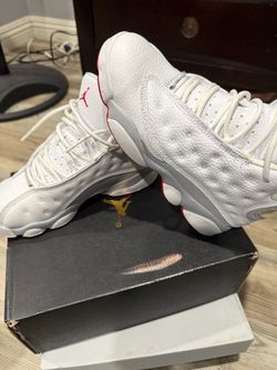 Jordan retro 13 white/true red wolf grey