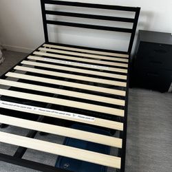 Full Size Metal Bed Frame With Headboard Frame