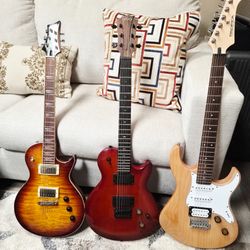 Full Guitar Setup – 3 Guitars, Marshall & Yamaha Amps, Pedals 