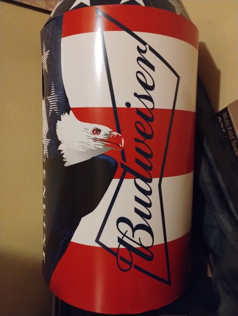 Budweiser Card Board Beer Can $20