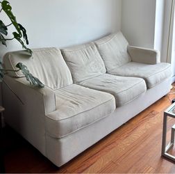 Beige 3-Seat Sofa- Pickup only