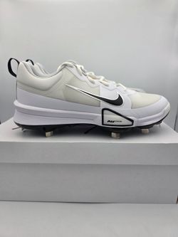 Nike Force Zoom Trout 9 Pro White Baseball Cleats Men's Size 8, 8.5