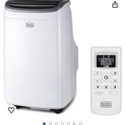 BLACK+DECKER 8,000 BTU Portable Air Conditioner up to 350 Sq.Ft.with Remote Control, White