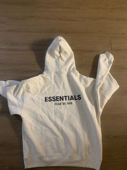 Light grey essentials hoodie